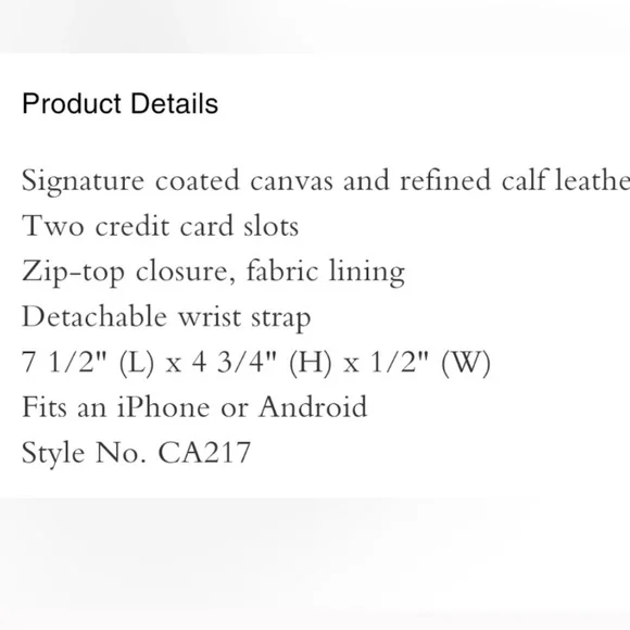 NWOT Coach Wristlet Brass/Tan Natural Multi Rainbow Signature Canvas/leather - Picture 12 of 13